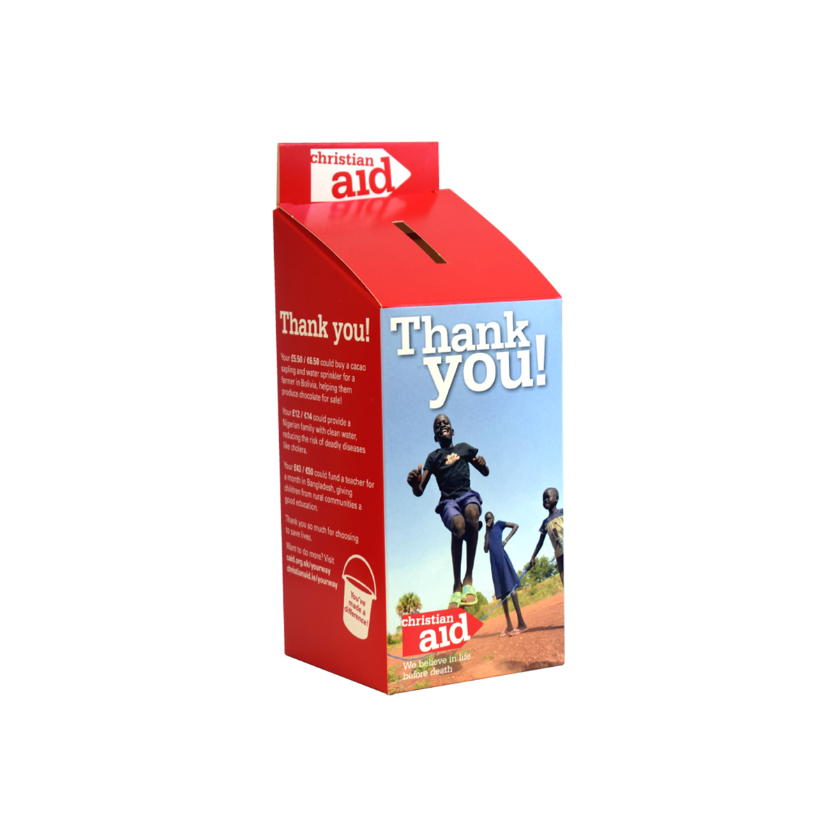 Wellbrook Donation Box Counter Display Unit